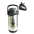 2.5 Liter Stainless Steel Vacuum Thermal Airpot w/ Push & Pour Lever
